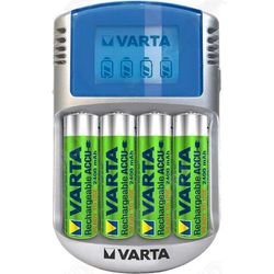 CARICABATTERIE UNIVERSALE 220V usb 12V - VARTA - per batterie AA e AAA con display