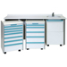 PIANO LAVORO BIANCO CON LAVANDINO A DESTRA - lunghezza 180cm