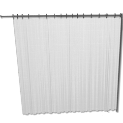 TENDA IN TREVIRA PER SEPARE' SU CARRELLO - 175x145cm - corto - bianca