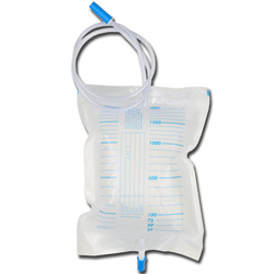SACCA URINE 2000 cc - valvola antireflusso - tubo 130 cm - Conf. 200pz