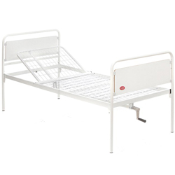 LETTO DEGENZA A MANOVELLA -  1 SNODO 206x92x.h106cm - portata 135kg - piedini