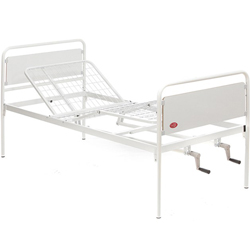 LETTO DEGENZA A 2 MANOVELLE -  3 SNODI 206x92x.h106cm - portata 135kg - piedini