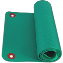 MATERASSINO TAPPETINO PER ESERCIZI con anelli 180x60xh.1,6cm - verde