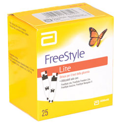 STRISCE GLICEMIA ABBOTT per LETTORI GLICEMIA Freestyle Lite e Freestyle Freedom Lite - conf.25pz