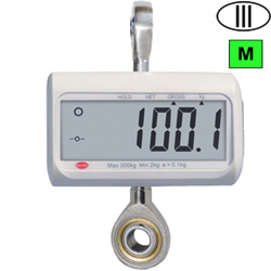 BILANCIA SOLLEVAMALATI DIGITALE PROFESSIONALE RS senza ganci - divisione 100g - portata 300kg 
