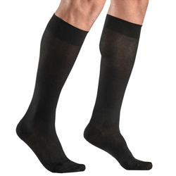 CALZA GAMBALETTO COTONE UNISEX - COMPRESSIONE MEDIA - COLORE NERO - varie misure