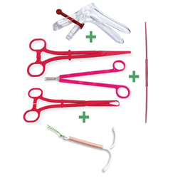 KIT MONOUSO PER INSERIMENTO SPIRALE IUD COMPLETO - GYNEAS - sterile