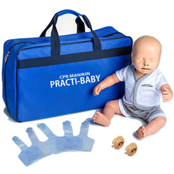 MANICHINO LATTANTE PRACTI-BABY PER RCP - con borsa di trasporto