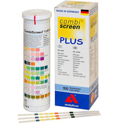 TEST URINE / STRISCE URINA - 7 parametri + protez. acido ascorbico - conf.100pz