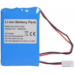 BATTERIA RICARICABILE LI-ION 7,4V 2000mAh - di ricambio per ECG 100G CONTEC cod.33220