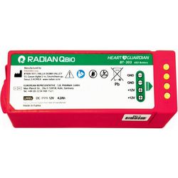 BATTERIA LiMnO2 12V DC 4,2Ah - per defibrillatore RADIAN QBIO HR501