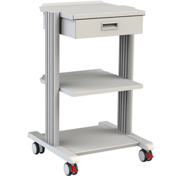 CARRELLO SMART - 2 ripiani 40x36cm + base e cassetto - dimensioni 48x50xh.78cm