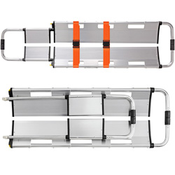 BARELLA A CUCCHIAIO IN ALLUMINIO - peso 7,4kg - portata 160kg - con 2 cinture