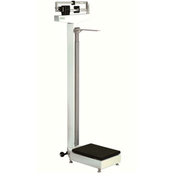 BILANCIA PESAPERSONE A COLONNA MECCANICA CON ALTIMETRO PROFESSIONALE - classe III - portata 200kg - altimetro 75-200cm