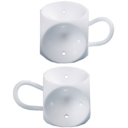 PESSARIO UTERINO CUBICO IN SILICONE CON DRENAGGIO - senza lattice - varie misure