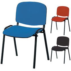 POLTRONCINA / SEDIA AMBULATORIO ISO - seduta in tessuto o similpelle ignifuga - 53x43xh.82cm - vari colori