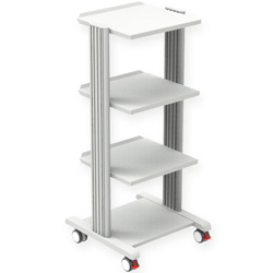 CARRELLO SMART - 3 ripiani 40x36 cm + base - dimensioni 48,2xh.50x88cm