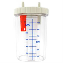 VASO FLACONE DA 1lt CON COPERCHIO - autoclavabile - per aspiratori GIMA / CA-MI