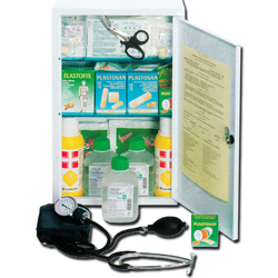 KIT PRONTO SOCCORSO - ARMADIETTO 626 METALLO - 46x30x14cm -  ALLEGATO 1 - oltre 2 lavoratori