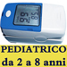 PULSOSSIMETRO SATURIMETRO DA DITO OXY 5 - allarmi sonori e visivi - pediatrico - da 2 a 8 anni