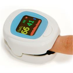 PULSOSSIMETRO SATURIMETRO DA DITO OXY - custodia - batterie ricaricabili USB - pediatrico