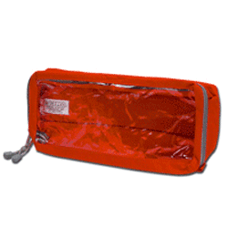 BORSETTA / ASTUCCIO E4 RETTANGOLARE LUNGA con finestra e velcro - 33x15xh.11cm - vari colori