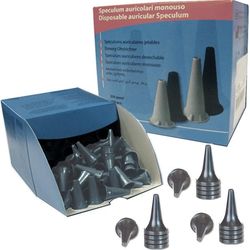MINI SPECULUM AURICOLARE MONOUSO Ø 2,5 / 4mm - grigio - conf.250pz
