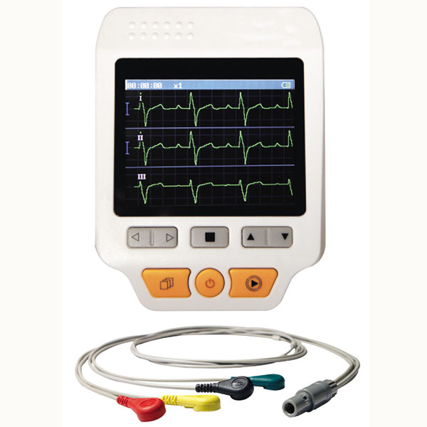 ECG PALMARE CARDIO C - 3 canali - dimensioni contenute - 32 MB memoria - display 3,5"