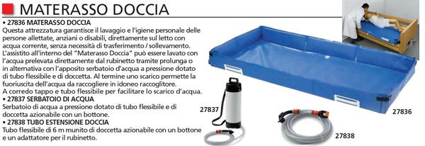 VASCA MATERASSO DOCCIA - disabili e anziani