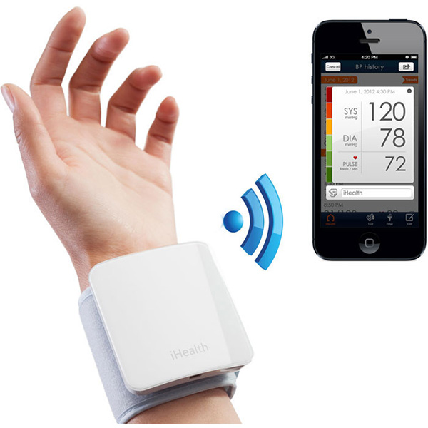 SFIGMOMANOMETRO MISURA PRESSIONE iHEALTH BP7 POLSO - wireless bluetooth