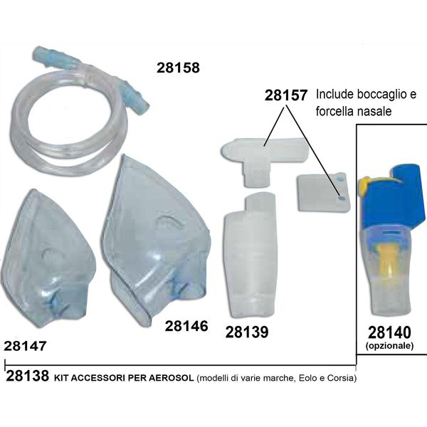 KIT ACCESSORI STANDARD AEROSOL - per varie marche e modello Eolo / Corsia