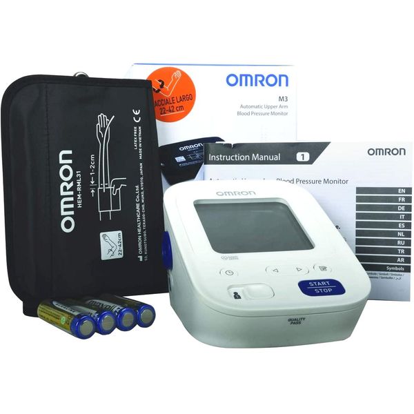 SFIGMOMANOMETRO MISURA PRESSIONE DIGITALE OMRON M3 - 2 utenti - 120 memorie