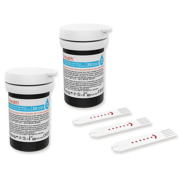 STRISCE GLICEMIA GLUCOSIO - per iHEALTH BG1 / BG5 - conf.50pz