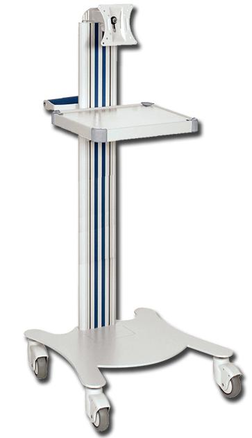  	CARRELLO SUPER EASY con 1 RIPIANO 32 x 26cm e SUPPORTO MONITOR