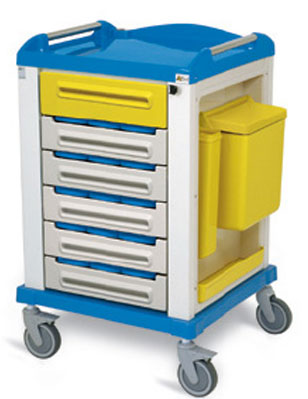 CARRELLO FARMACIA - small - 15 cassetti a 3 scomparti