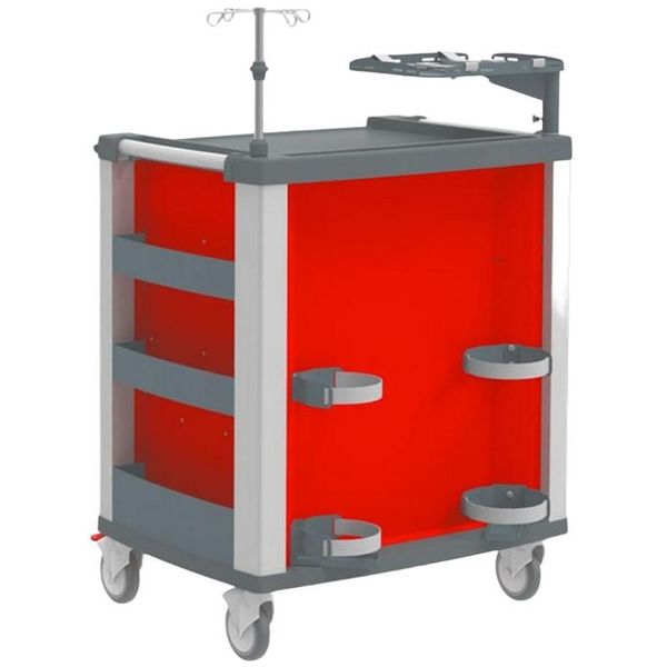 CARRELLO MULTIFUNZIONE MEDI KART - portata 200kg - 61x81xh.97cm - arancione