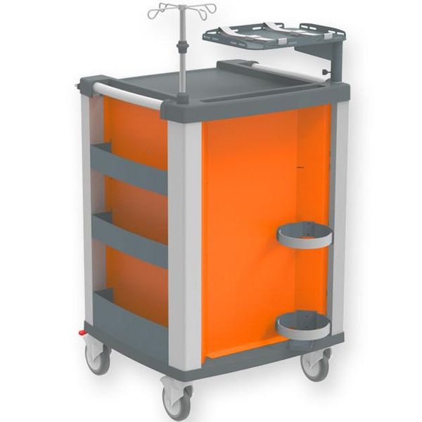 CARRELLO MULTIFUNZIONE COMPACT KART - portata 150kg - 61x66xh.97cm - arancione