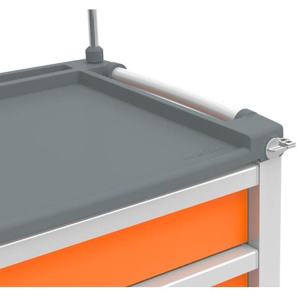 CARRELLO MULTIFUNZIONE MEDI KART - 4 cassetti - portata 200kg - 81x62xh.98cm - arancione