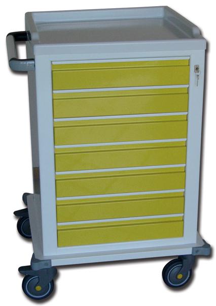 CARRELLO MODULARE Verniciato con 7 Cassetti