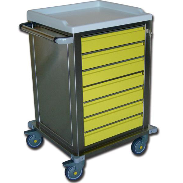 CARRELLO MODULARE Inox con 7 Cassetti