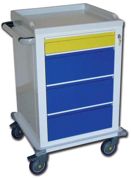 CARRELLO MODULARE Verniciato con 1 + 3 Cassetti