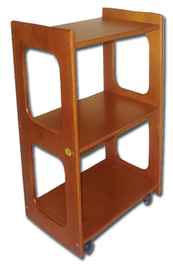 CARRELLO IN LEGNO DANTE - ciliegia