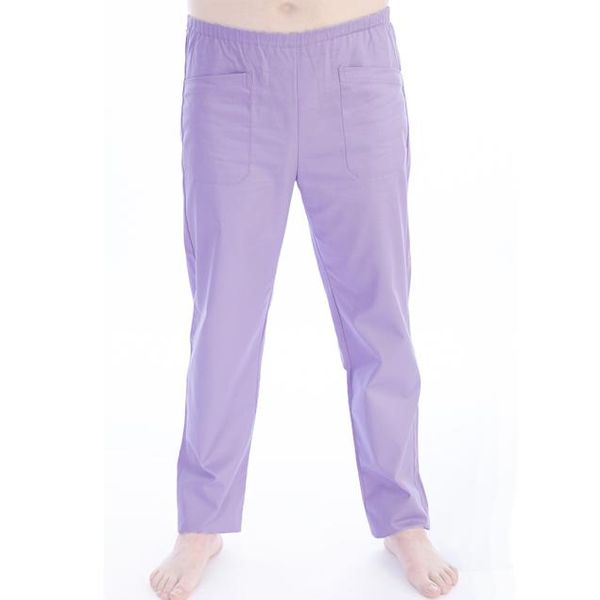 PANTALONE DOTTORE MEDICO INFERMIERE UNISEX - cotone 60% - lavanda - varie misure