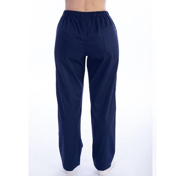 PANTALONE DOTTORE MEDICO INFERMIERE UNISEX - cotone 60% - blu - varie misure