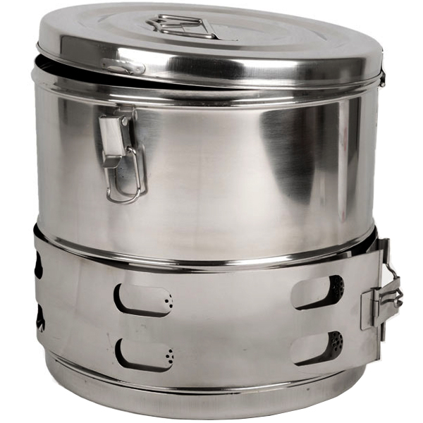 CESTELLO DRUM in acciaio inox - autoclavabile - Ø29xh.29cm