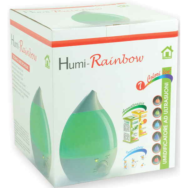 UMIDIFICATORE AD ULTRASUONI HUMI-RAINBOW per ambiente domestico