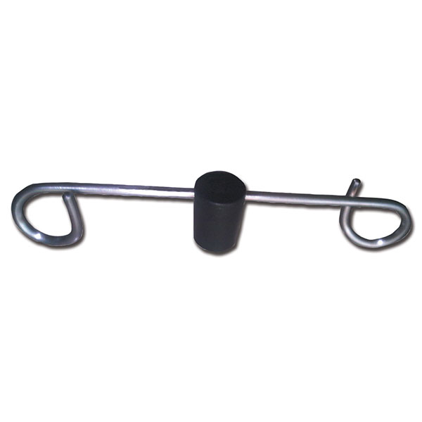 SUPPORTO IN ACCIAIO INOX 304 - 2 ganci