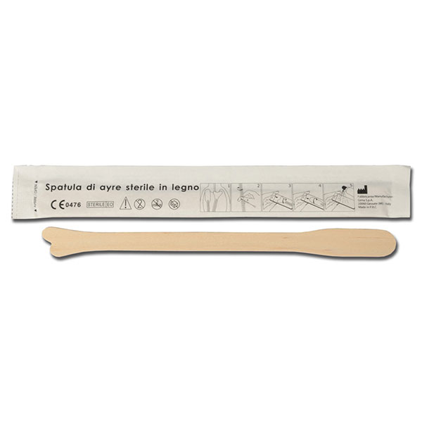 SPATULA DI AYRE LEGNO - Tipo A - sterile - conf.100pz