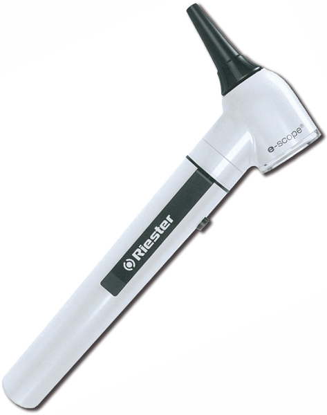 OTOSCOPIO E-SCOPE® FIBRA OTTICA LED 3.7V - bianco in valigetta rigida