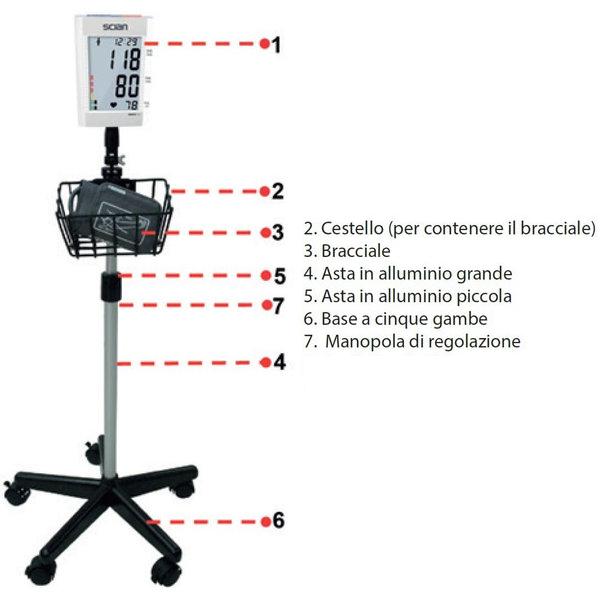 SFIGMOMANOMETRO MISURA PRESSIONE DIGITALE DOMINO - 2 utenti - 120 memorie